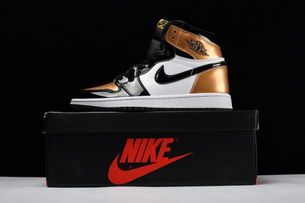 Air Jordan 1 Retro High Glod Toe Equality Mens Aq7474-001