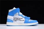 Ofw Air Jordan 1 Powder Blue Unc Aq0818-148