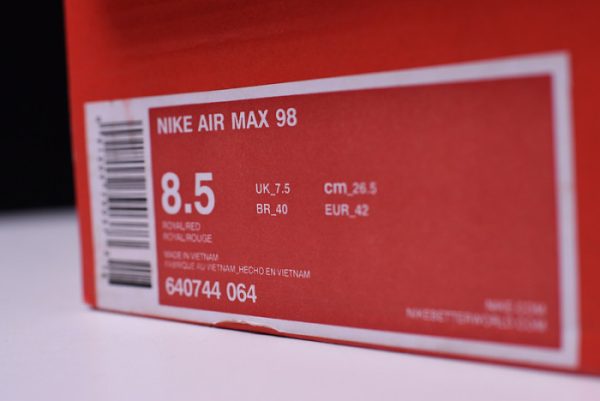 Nike Air Max 98 ¡°Gundam¡± White/University Red 640744-100