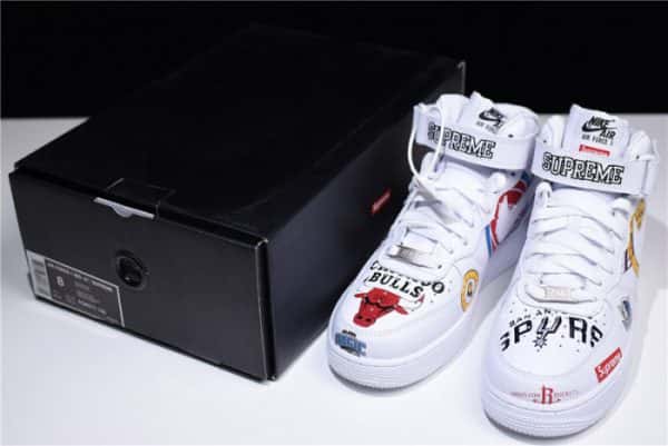 S*P*E X Nike Air Force 1 Mid Nba Teams White Aq8017-100