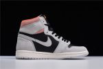 Air Jordan 1 Neutral Grey Hyper Crimson 555088-018