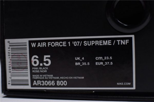 S*P*E X The N0*H F**E X Nike Air Force 1 Pink Ar3066-800