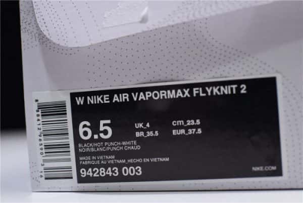 Nike Mens Air Vapormax Flyknit 2.0 Hot Punch 942842-003