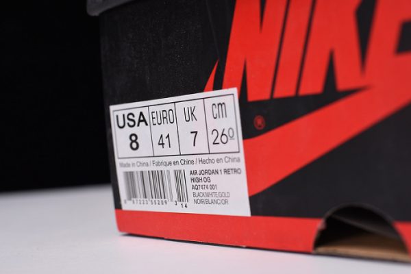 Air Jordan 1 Retro High Glod Toe Equality Mens Aq7474-001