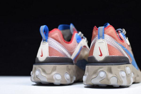 Undercover X Nike React Element 87 Khaki Red Bq2718-200