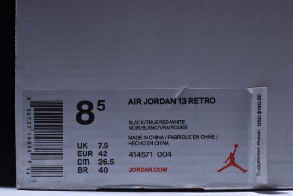 Air Jordan 13 Retro¡°Bred¡± Black/ Red 414571-004