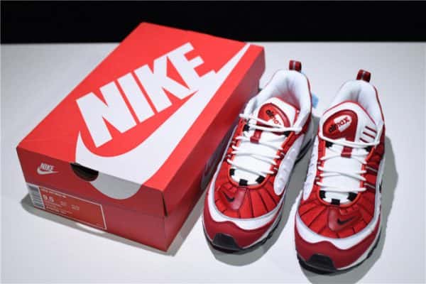 Nike Mens Air Max 98 ¡°Gym Red¡± White/Black-Gym Ah6799-101