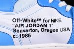 Ofw Air Jordan 1 Powder Blue Unc Aq0818-148
