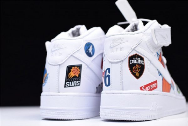 S*P*E X Nike Air Force 1 Mid Nba Teams White Aq8017-100