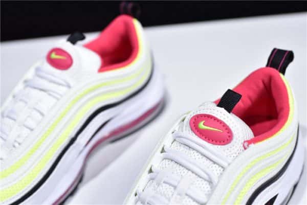 Nike Air Max 97 White Rush Pink Black Volt Cj9978-100
