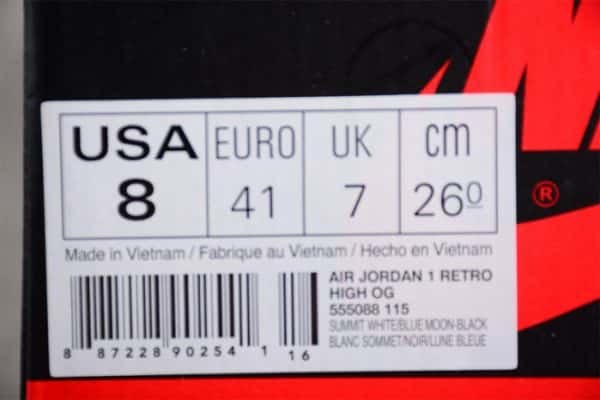 Air Jordan 1 Retro High Og "Blue Moon" 555088-115