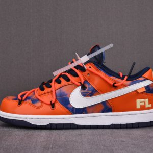 Ofw X Nike Sb Dunk Low Orange Perple White Shoes Ct0856-801