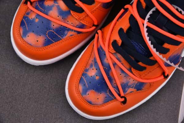 Ofw X Nike Sb Dunk Low Orange Perple White Shoes Ct0856-801