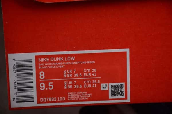 Nike Dunk Low Chenille Grand Purple Dq7683-100