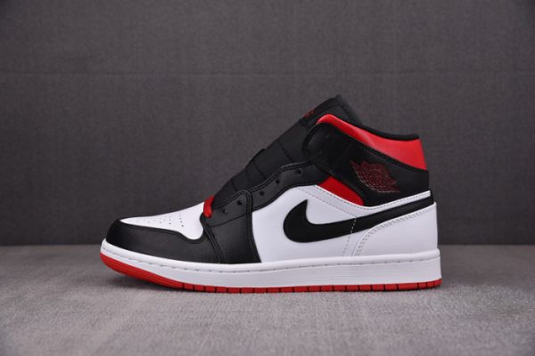Air Jordan 1 Mid Gym Red Black Toe Dq8426-106