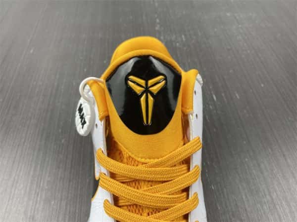 Nike Zoom Kobe 5 White Black Yellow 386430-104