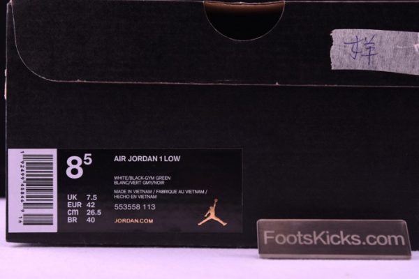 Jordan 1 Low Mystic Green 553558-113