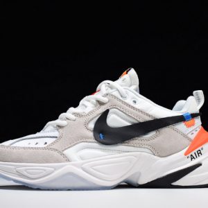 Ofw X Nike M2k Tekno White, Black & Team Orange A03108 058