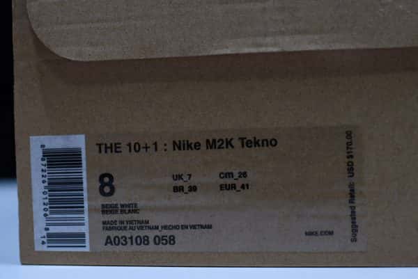 Ofw X Nike M2k Tekno White, Black & Team Orange A03108 058