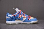Ofw X Nike Dunk Low White Blue Ct0856-403