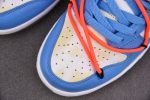 Ofw X Nike Dunk Low White Blue Ct0856-403