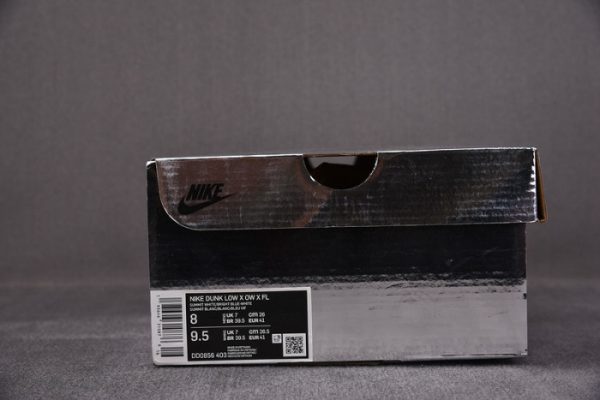 Ofw X Nike Dunk Low White Blue Ct0856-403