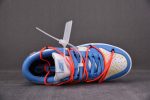 Ofw X Nike Dunk Low White Blue Ct0856-403