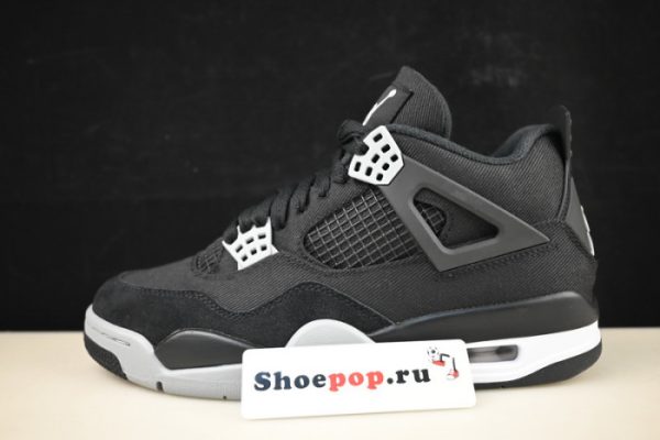 Air Jordan 4 Black Canvas Dh7138-006