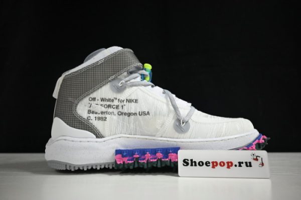 Ofw X Nike Air Force 1 Mid White Do6290-100