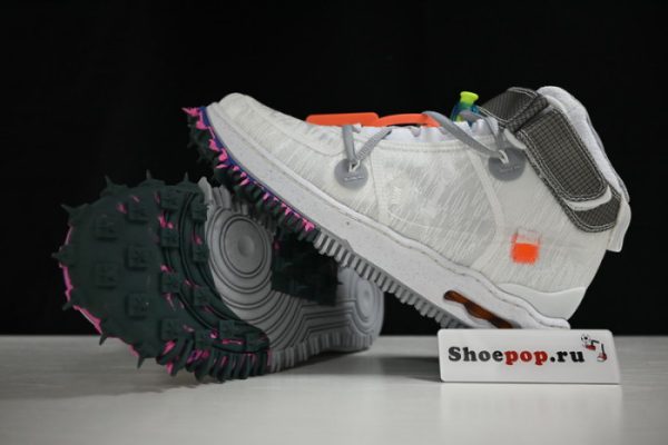 Ofw X Nike Air Force 1 Mid White Do6290-100