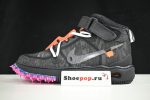 Ofw X Nike Air Force 1 Mid Black Do6290-001