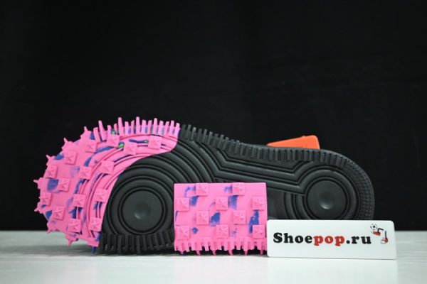 Ofw X Nike Air Force 1 Mid Black Do6290-001