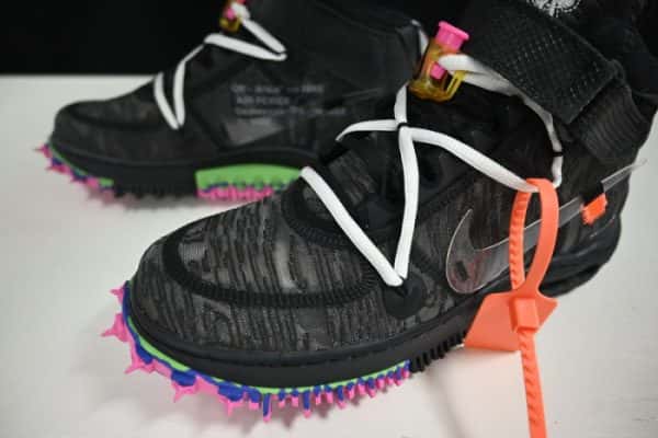 Ofw X Nike Air Force 1 Mid Black Do6290-001