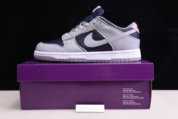 Nike Sb Dunk Low Grey Dark Blue Dd1768-400