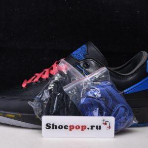 Air Jordan 2 Retro Low Sp Ofw Black Blue Dj4375-004