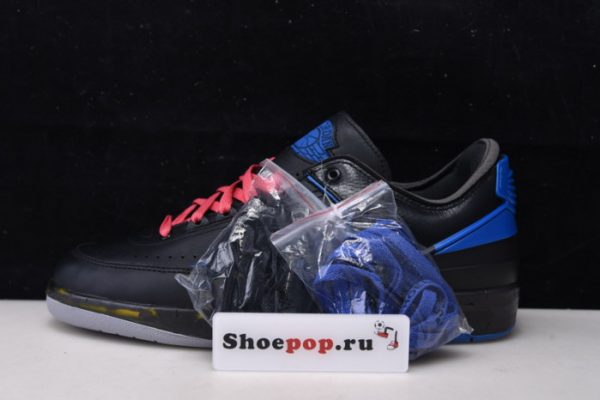 Air Jordan 2 Retro Low Sp Ofw Black Blue Dj4375-004