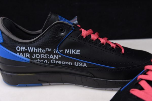 Air Jordan 2 Retro Low Sp Ofw Black Blue Dj4375-004
