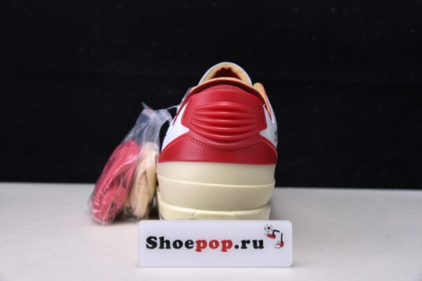 Ofw X Air Jordan 2 Low Sp White Red Dj4375-106