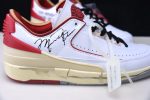 Ofw X Air Jordan 2 Low Sp White Red Dj4375-106