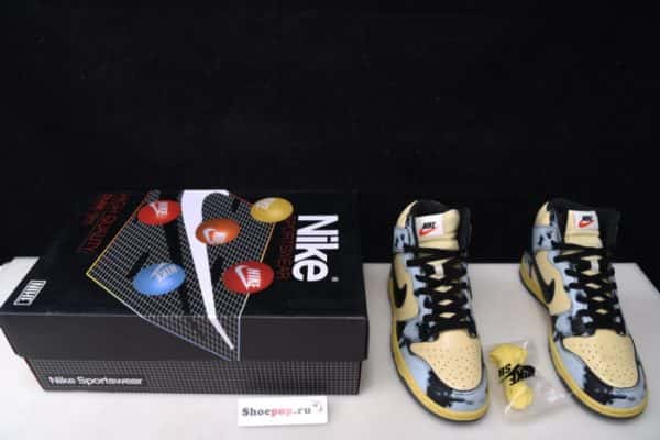 Nike Dunk High 1985 Black Acid Wash Dd9404-700