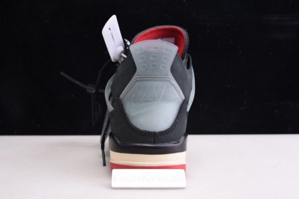 Ofw X Air Jordan 4 ¡°Bred¡± Black/Red Cv9388-001