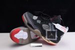Ofw X Air Jordan 4 ¡°Bred¡± Black/Red Cv9388-001