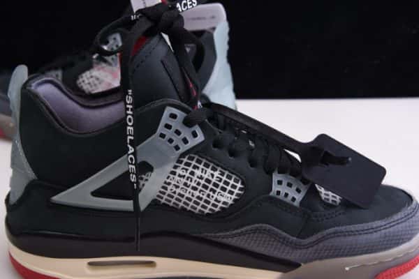 Ofw X Air Jordan 4 ¡°Bred¡± Black/Red Cv9388-001