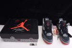 Ofw X Air Jordan 4 ¡°Bred¡± Black/Red Cv9388-001