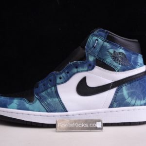 Air Jordan 1 Tie-Dye White Black Aurora Green Cd0461-100
