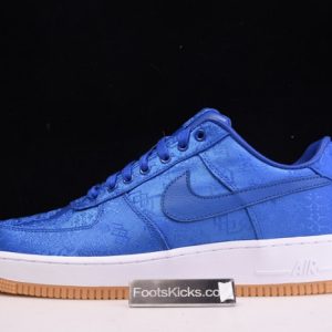 Clot Nike Air Force 1 Blue Silk Cj5290-400