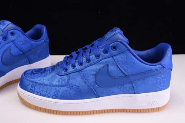 Clot Nike Air Force 1 Blue Silk Cj5290-400