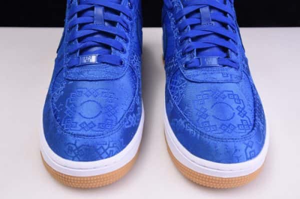 Clot Nike Air Force 1 Blue Silk Cj5290-400