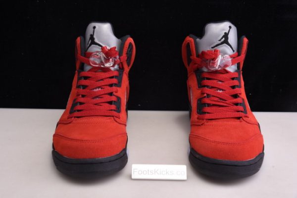 Air Jordan 5 Raging Bull 2021 Red Suede Dd0587-600