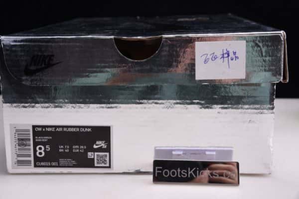 Ofw X Nike Air Rubber Dunk ¡°Green Strike¡± Cu6015-001